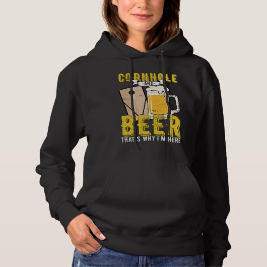 Cornhole Beer Game Alcohol Hoodie (Voorkant)