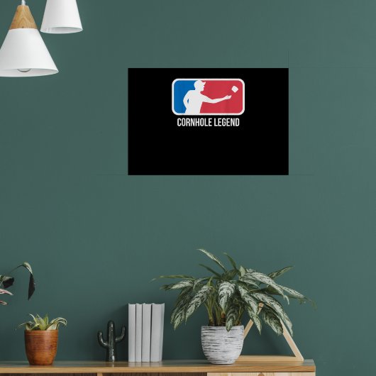 Cornhole Cadeau voor een Cornhole Legende Poster (Woonkamer 1)