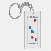 Cornhole Champion Sleutelhanger (Voorkant Links)