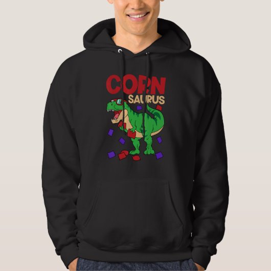 Cornhole Corn Hole Cornsaurus Hoodie (Voorkant)