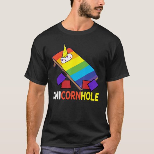Cornhole Corn Hole Unicornhole T-shirt (Voorkant)