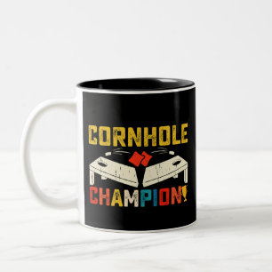 Cornhole Kampioen Amerika VS 4 juli  Tweekleurige Koffiemok