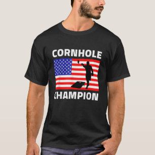 Cornhole Kampioen Amerikaanse Vlag USA Juli 4th Co T-shirt