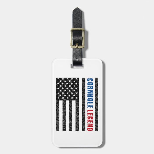 Cornhole Legend USA Bagagelabel (Voorkant verticaal)