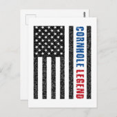 Cornhole Legend USA Briefkaart (Voorkant / Achterkant)