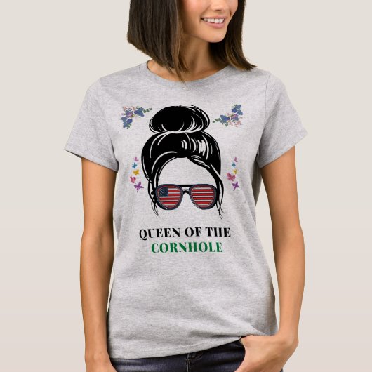 Cornhole Queen T-shirt (Voorkant)