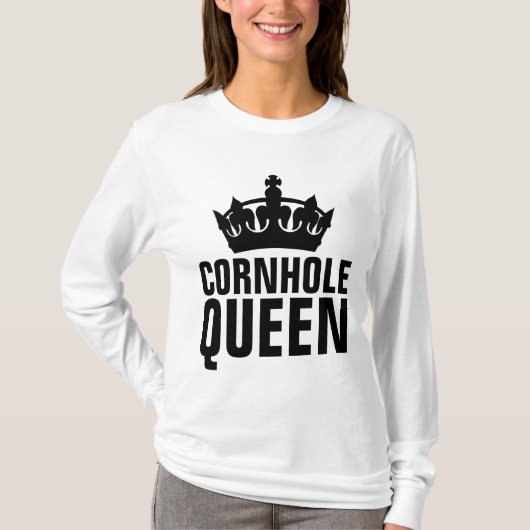 CORNHOLE QUEEN T-Shirts (Voorkant)