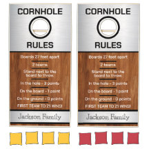 Cornhole Rules Gepersonaliseerd