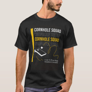 Cornhole speler Sack gooien Tassen Pullove T-shirt
