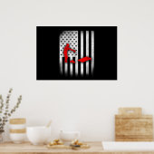 Cornhole US Flag Poster (Keuken)