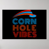 Cornhole Vibes Cornhole Speler Poster (Voorkant)