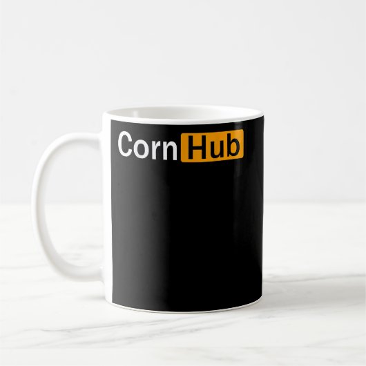 Cornhub Cornhole Cornholer Koffiemok (Links)