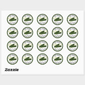 Cornichons 1,5" Autocollant Rond Classique (Feuille)