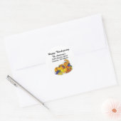 Cornicopia - Happy Thanksgiving Adresetiketten Ronde Sticker (Envelop)