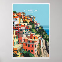 Corniglia Italië Kust Reisprint - Mooie Ita