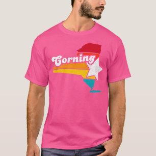 Corning New York Vintage Verdrietig Souvenir 2 T-shirt