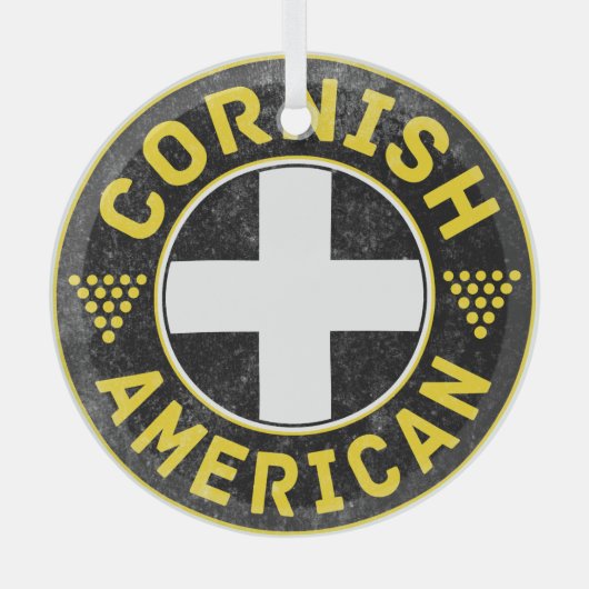 Cornish American Flag Glas Ornament (Voorkant)