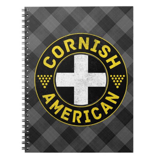 Cornish American Flag Notitieblok Notitieboek (Voorkant)