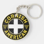 Cornish American Flag Sleutelhanger (Achterkant)