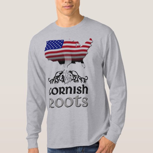 Cornish American Saint Piran's Vlag T-shirt (Voorkant)