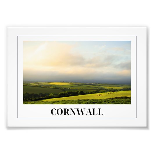 Cornish Countryside Foto Afdruk (Voorkant)