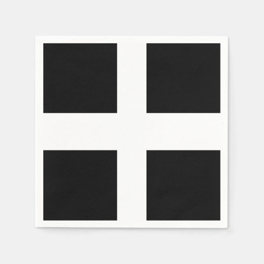 Cornish Flag Cocktail servetten (standaard) (Voorkant)