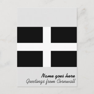Cornish Flag (Cornwall) (County of England, Vereni Briefkaart