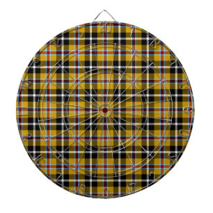 Cornish National Tartan Yellow and Black Pset Dartbord