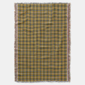 Cornish National Tartan Yellow and Black Pset Deken (Voorkant Verticaal)