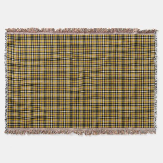 Cornish National Tartan Yellow and Black Pset Deken (Voorkant)