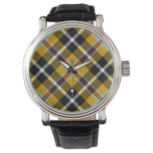 Cornish National Tartan Yellow and Black Pset Horloge