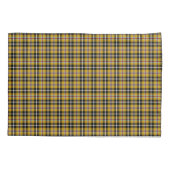 Cornish National Tartan Yellow and Black Pset Kussensloop (Achterkant-Links)
