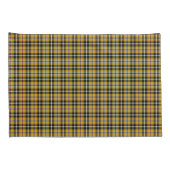 Cornish National Tartan Yellow and Black Pset Kussensloop (Achterkant-Rechts)