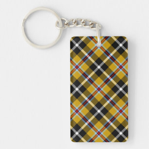 Cornish National Tartan Yellow and Black Pset Sleutelhanger