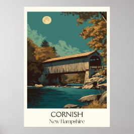 Cornish New Hampshire Covered Bridge Poster