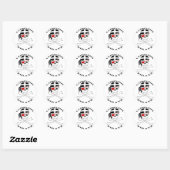 Cornish Pirate 1 Ronde Sticker (Vel)