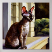 Cornish Rex Cat Poster (Voorkant)