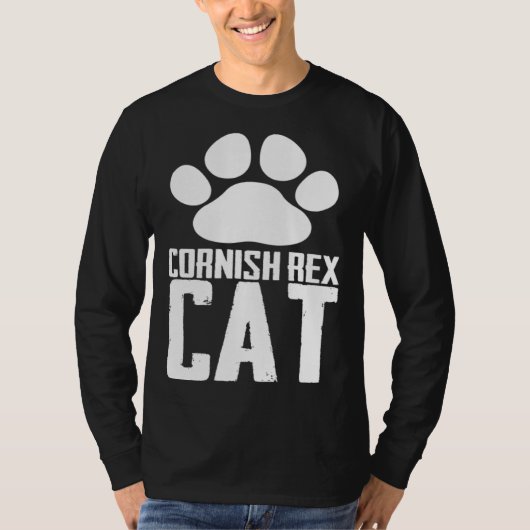 Cornish rex cat t-shirt (Voorkant)