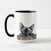 Cornish Rex Chat Mug (Gauche)