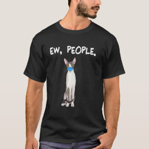 Cornish Rex Ew People Cat Wearing Face Mask T-shirt