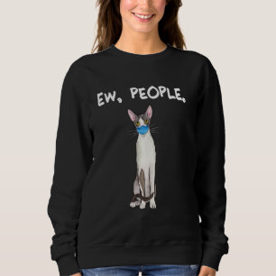 Cornish Rex Ew People Cat Wearing Face Mask Trui