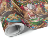 Cornish Rex Holiday Baking: Feestelijke Kerst Cadeaupapier (Rol Hoek)