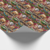 Cornish Rex Holiday Baking: Feestelijke Kerst Cadeaupapier (Hoek)