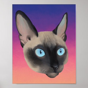 Cornish Rex Kitten Poster Portrait