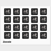 Cornish Rex Vierkante Sticker (Vel)
