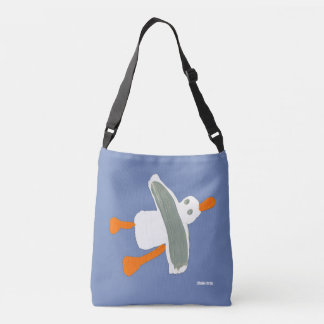 Cornish Seaside Seagull Blue bag van John Dyer Crossbody Tas