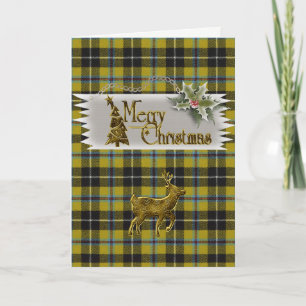 Cornish Tartan Merry kerst Feestdagen Kaart