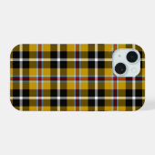 Cornouailles National Tartan Jaune et Noir Plaid (Verso Horizontal)