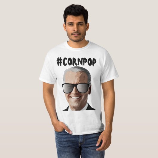 CORNPOP JOE BIDEN T-SHIRTS (Voorkant volledig)