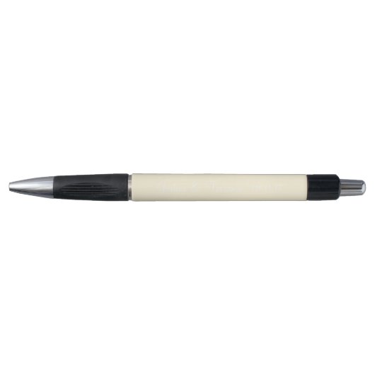 Cornsilk Personalized Wedding Favors Pen (Voorkant)